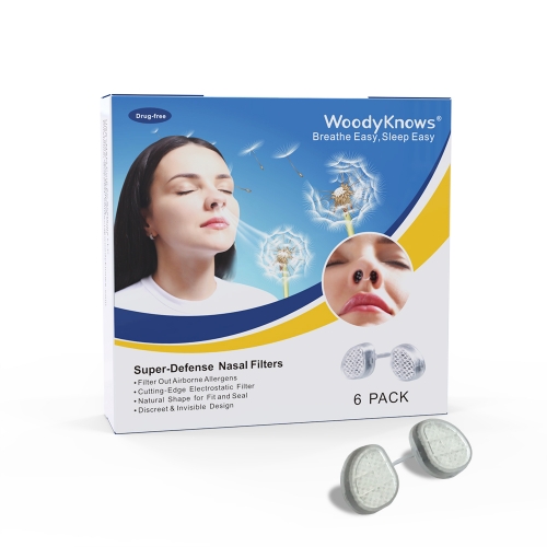 WoodyKnows Super Defense Nasal Filters (New Model) Reduce Particulate Air Pollution