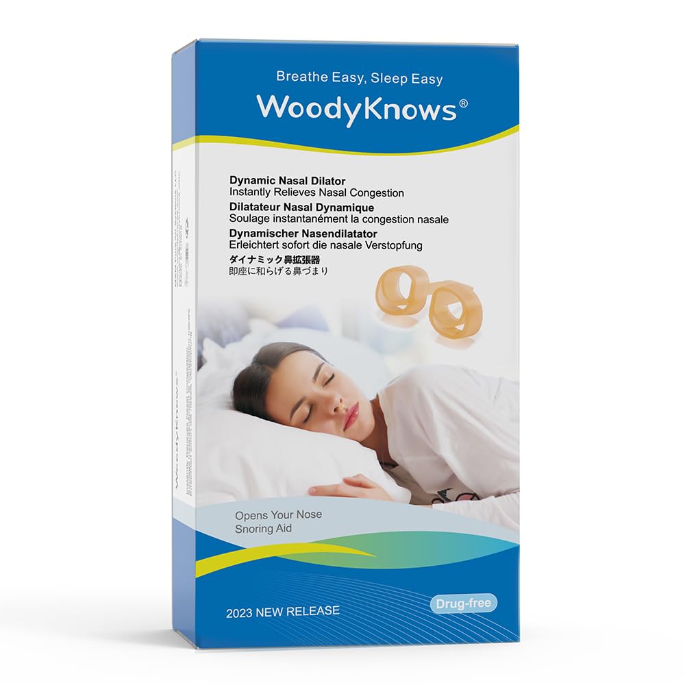 WoodyKnows Model 2024 Dynamic Nasal Dilators|Sleep Sports Breathing Aid ...